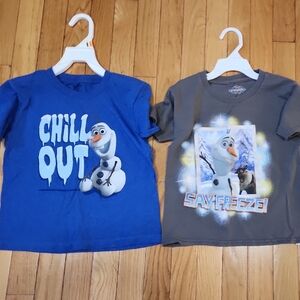 🍉Disney Olaf Kids T-Shirts - Blue and Gray